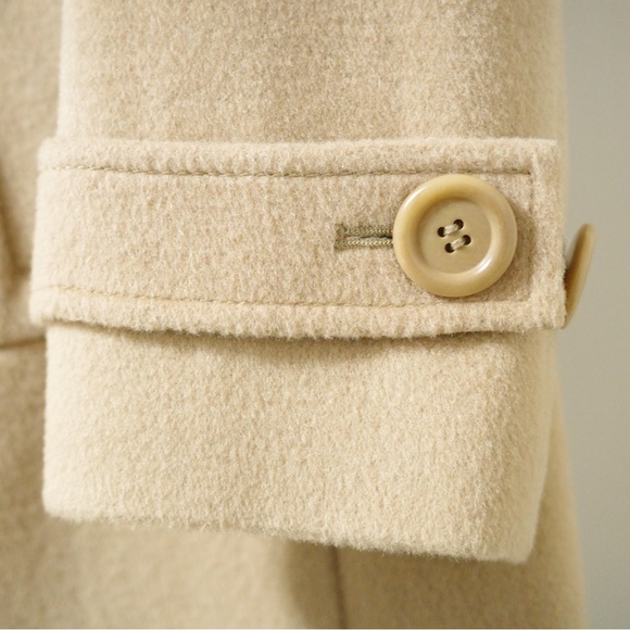 TALBOTS Wool Pea Coat Camel Brown Size US 6 - Picture 4 of 6